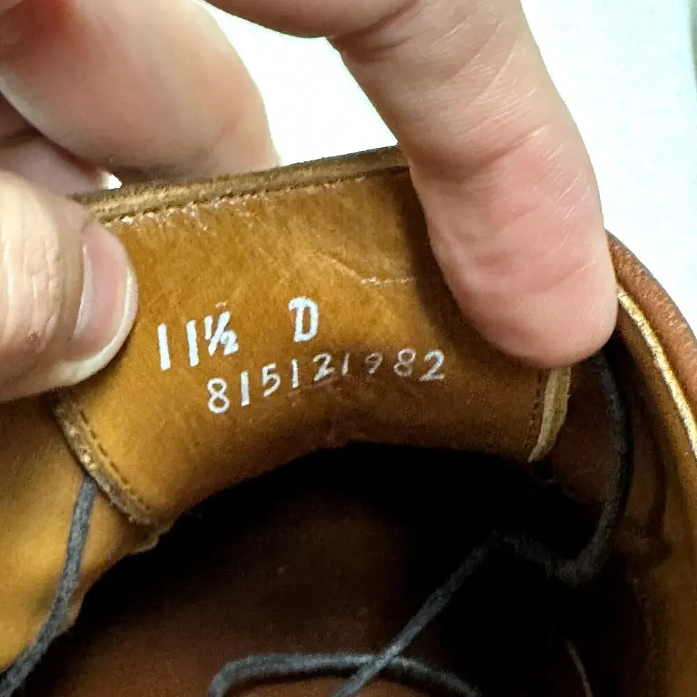 NEW HEELS Allen Edmonds x Ralph Lauren Brown Longwing Wingtip Made in USA 11.5